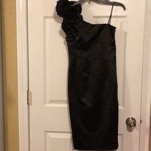 Jessica Simpson Black One Shoulder Dress